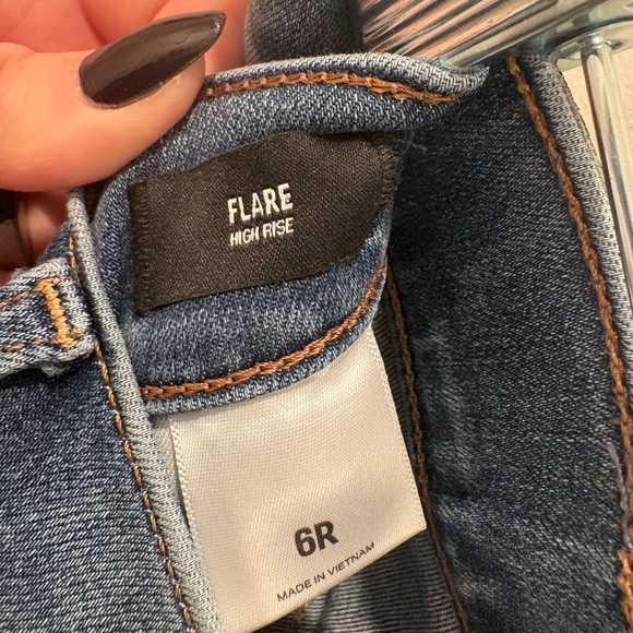 Women's Jeans- Express Flare High Rise- Size 6R - Picture 3 of 4